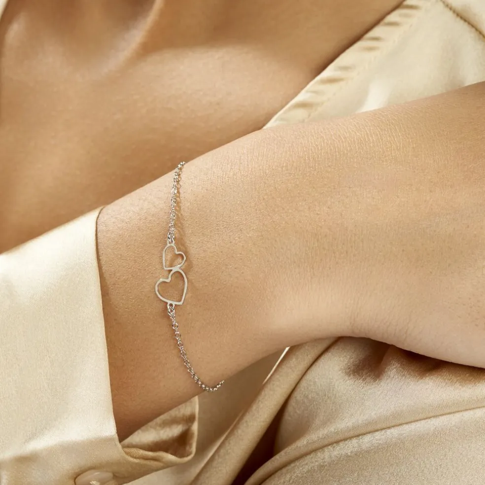 Bracelet Estina Argent Blanc
