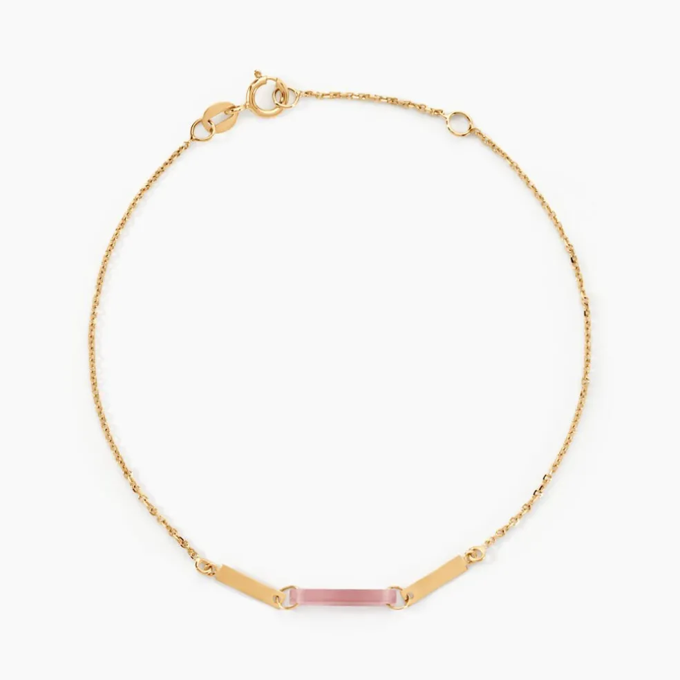Bracelet Halcyone Or Jaune Calcédoine