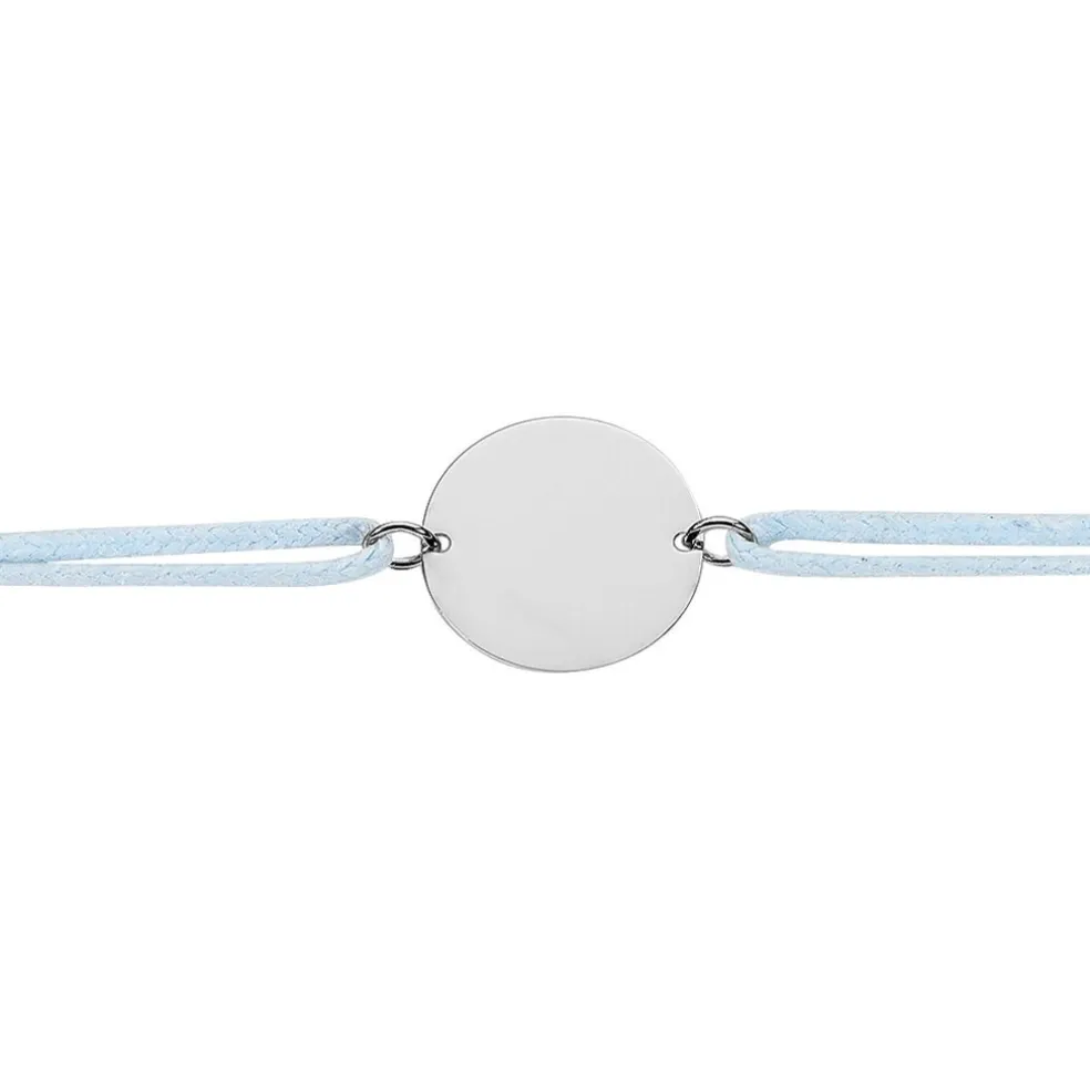 Bracelet Helenia Pastille Gravable Or Blanc