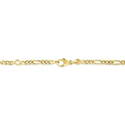 Bracelet Identité Bartolomee Maille Alternee 1/3 Or Jaune