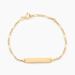 Bracelet Identite Bebe Or Jaune Bartolomee