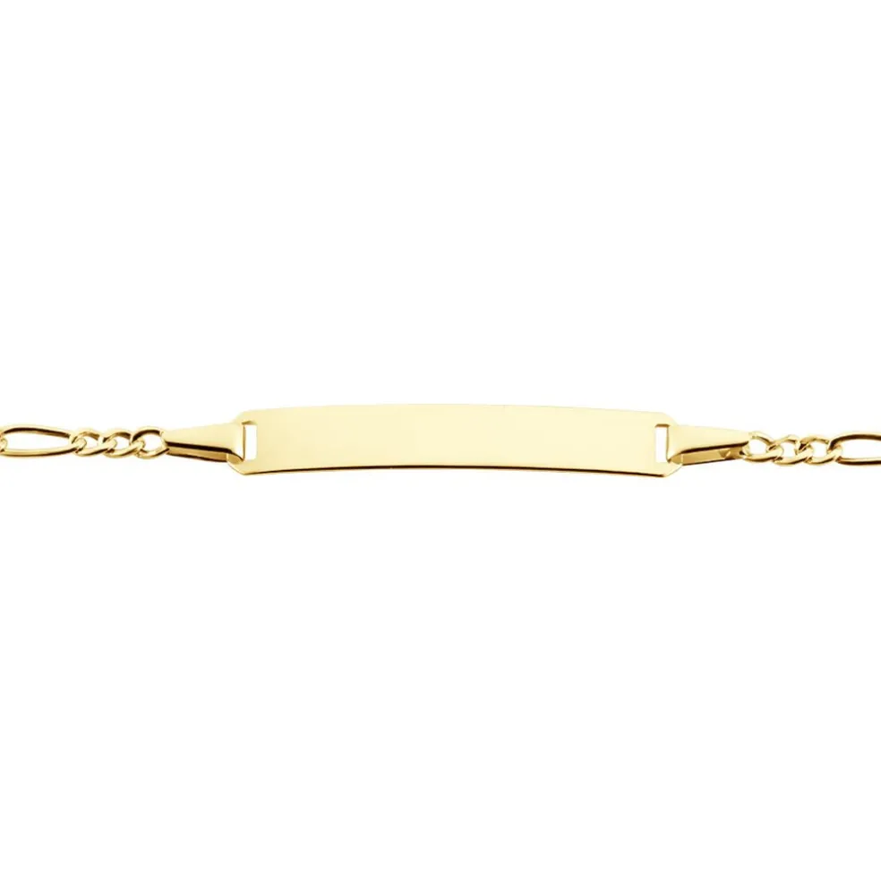 Bracelet Identite Bebe Or Jaune Bartolomee