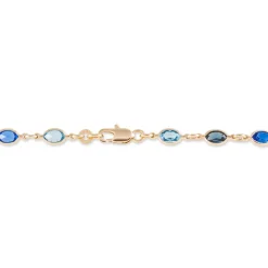 Bracelet Ilvaae Plaqué Or Jaune Pierre De Synthese