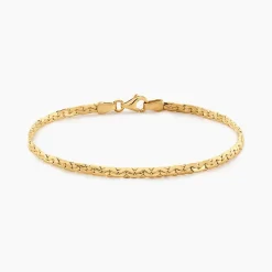 Bracelet Ivy Maille Haricot Or Jaune