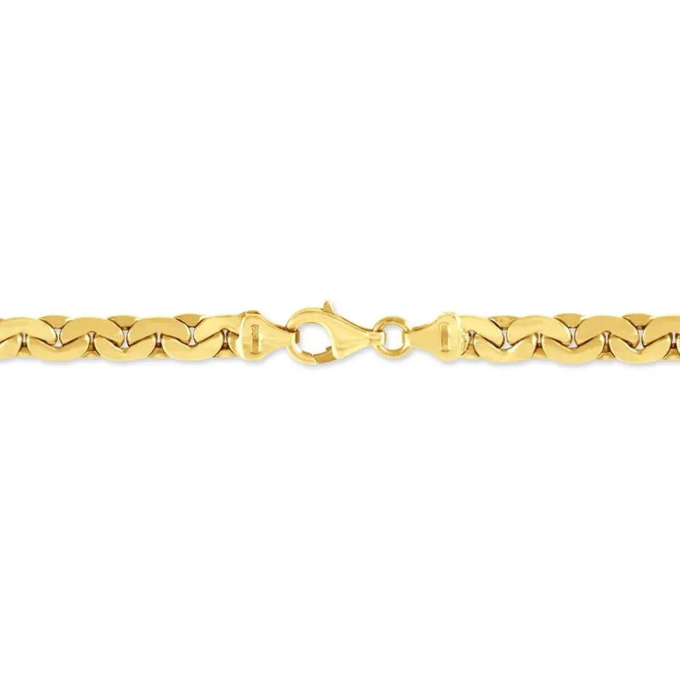 Bracelet Ivy Maille Haricot Or Jaune