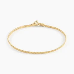 Bracelet Ivy Maille Haricot Or Jaune