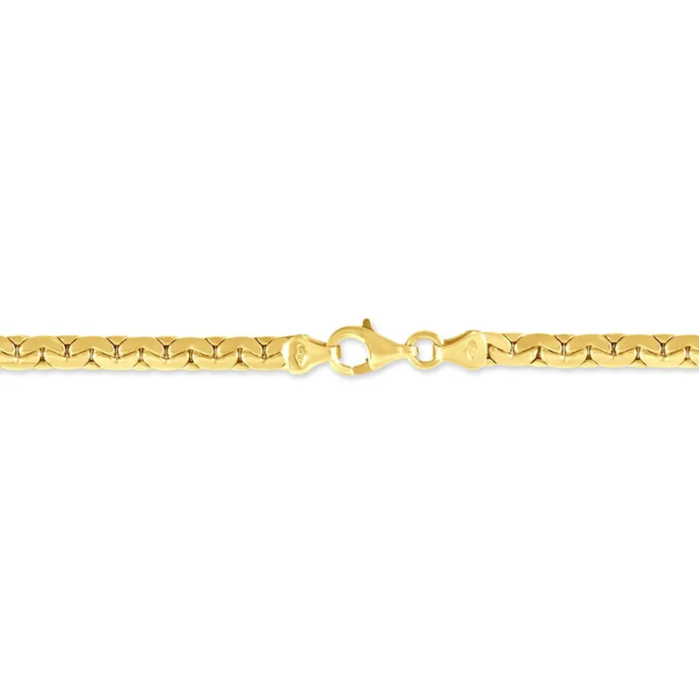 Bracelet Ivy Maille Haricot Or Jaune