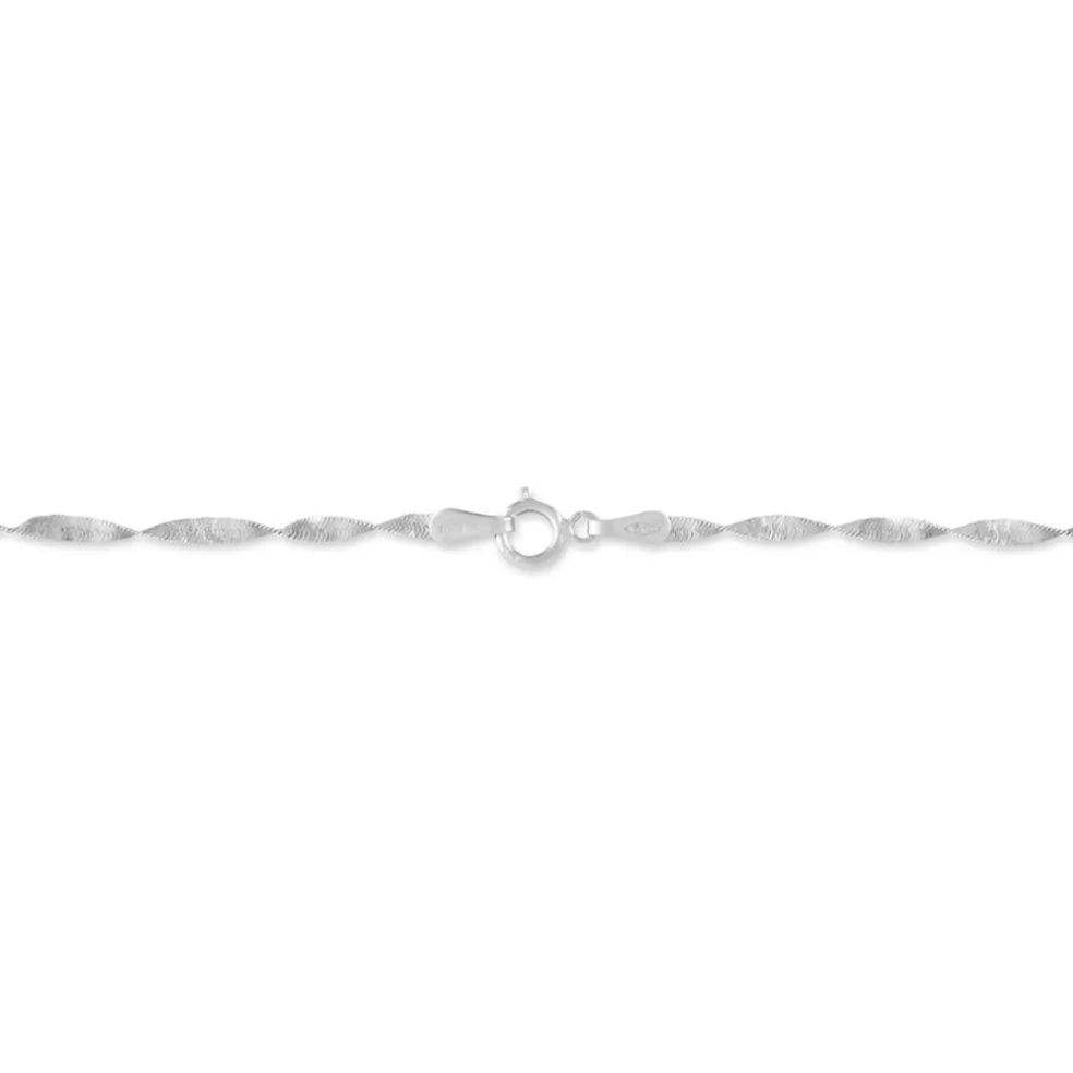 Bracelet Izar Torsadee Or Blanc