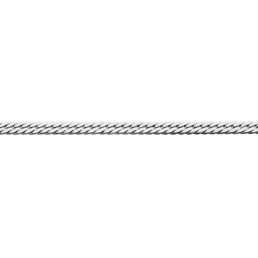 Bracelet Izel Maille Anglaise Or Blanc