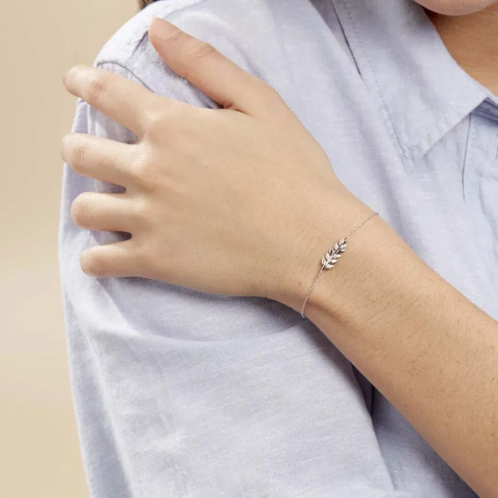 Bracelet Jade Argent Blanc Oxyde De Zirconium