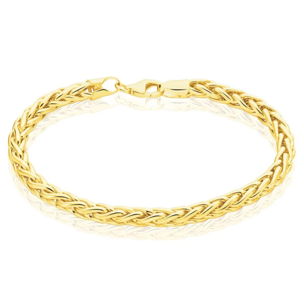 Bracelet Jany Maille Palmier Or Jaune