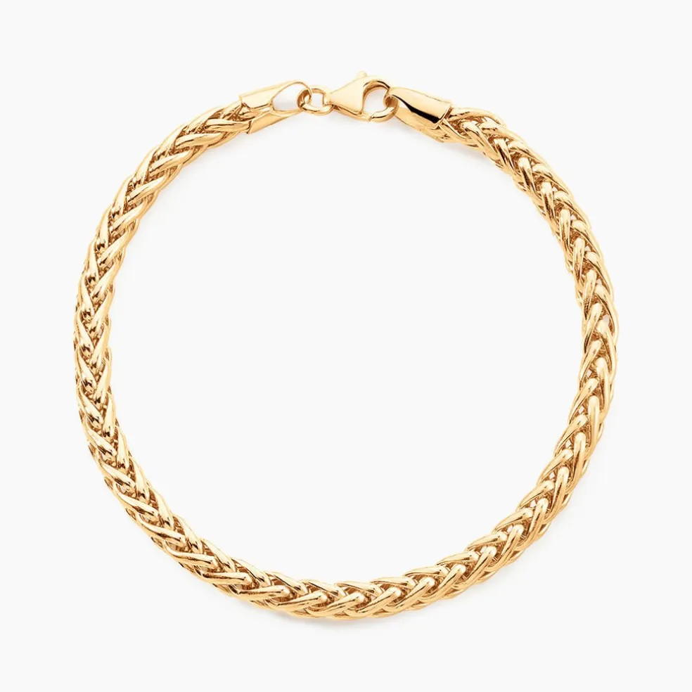 Bracelet Jany Maille Palmier Or Jaune