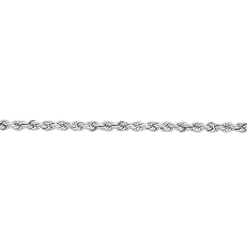 Bracelet Jerry Maille Corde Or Blanc