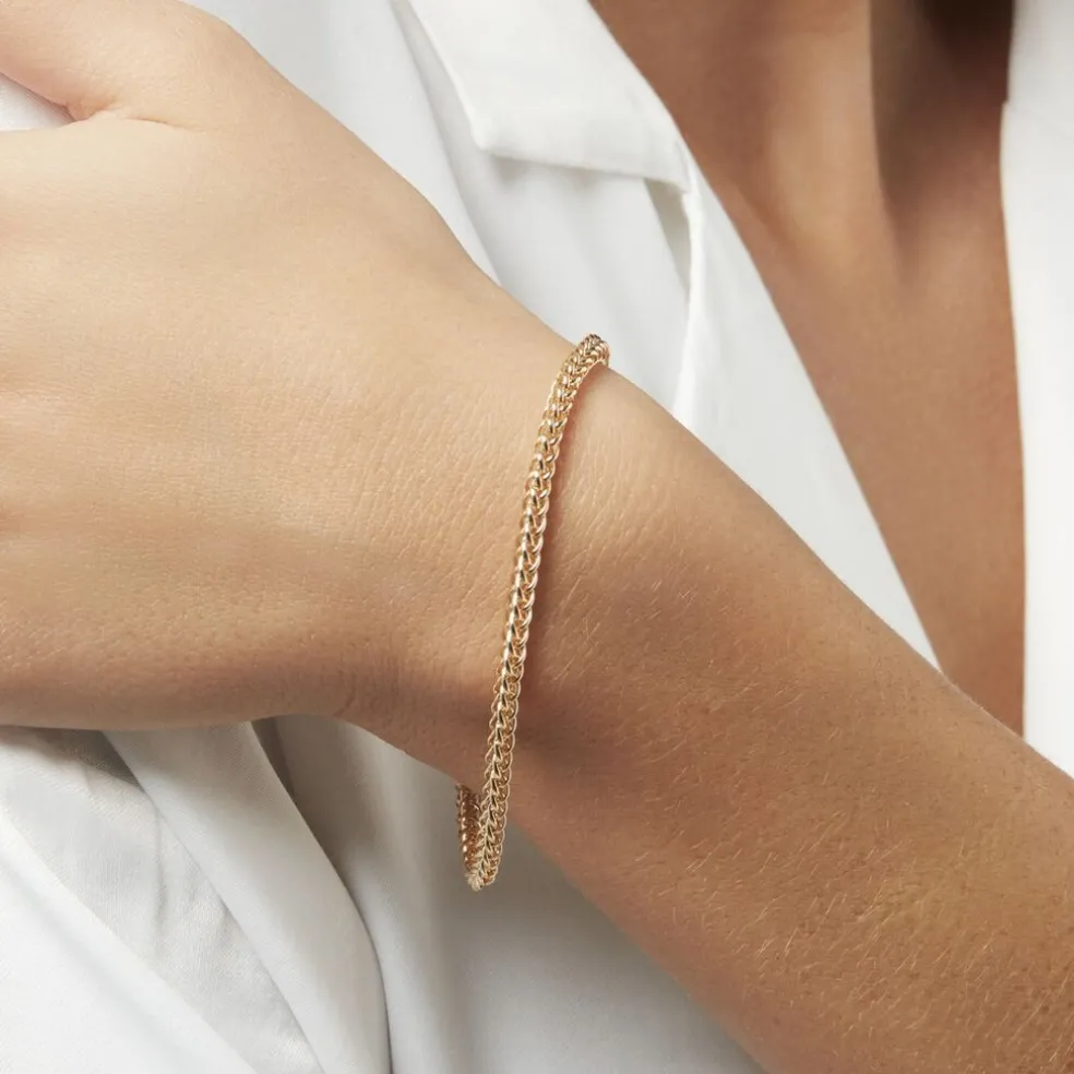 Bracelet Jolien Maille Spiga Or Jaune