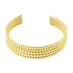 Bracelet Jonc Acier Dore Anthonyn