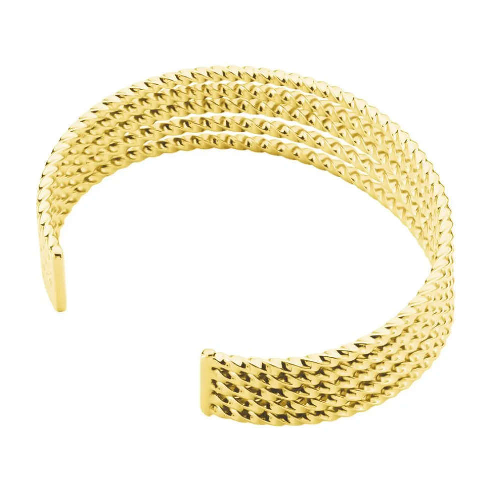 Bracelet Jonc Acier Dore Anthonyn