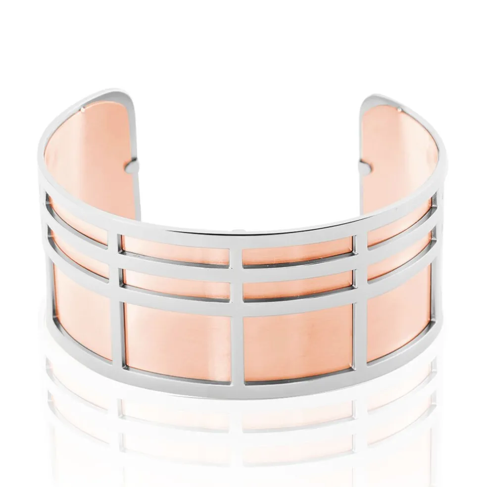 Bracelet Jonc Andria Acier Blanc
