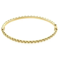 Bracelet Jonc Cordeline Or Jaune