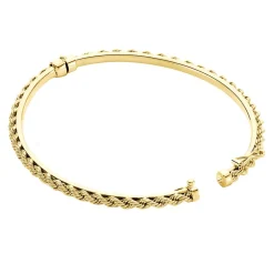Bracelet Jonc Cordeline Or Jaune
