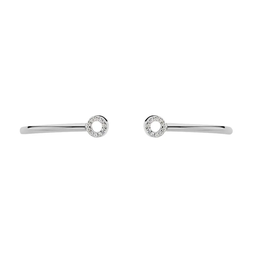 Bracelet Jonc Danae Argent Blanc Oxyde De Zirconium