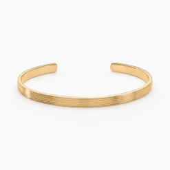 Bracelet Jonc Ensoleillée Plaqué Or Jaune