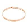 Bracelet Jonc Gravita Argent Rose
