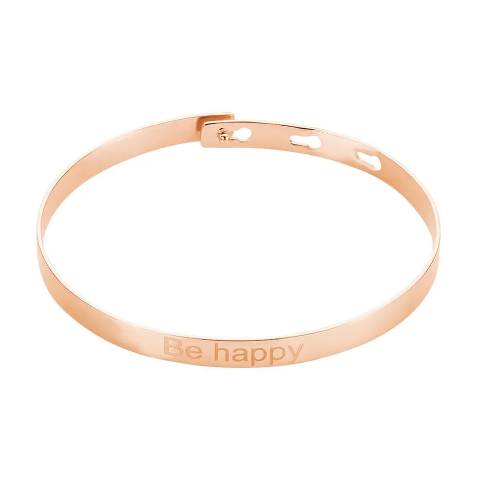 Bracelet Jonc Gravita Argent Rose