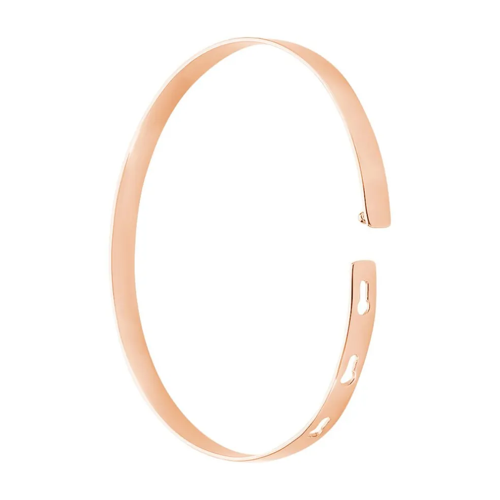 Bracelet Jonc Gravita Argent Rose