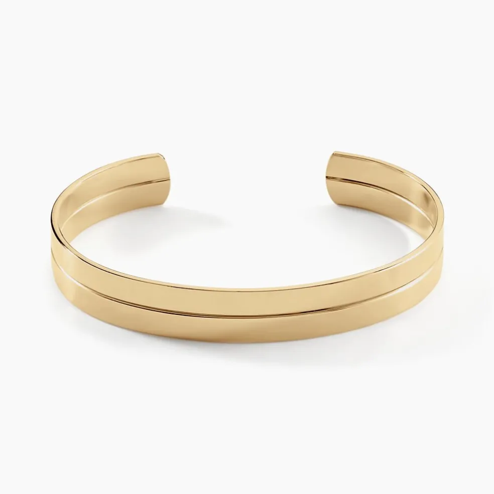 Bracelet Jonc Jeanne-lise Plaqué Or Jaune