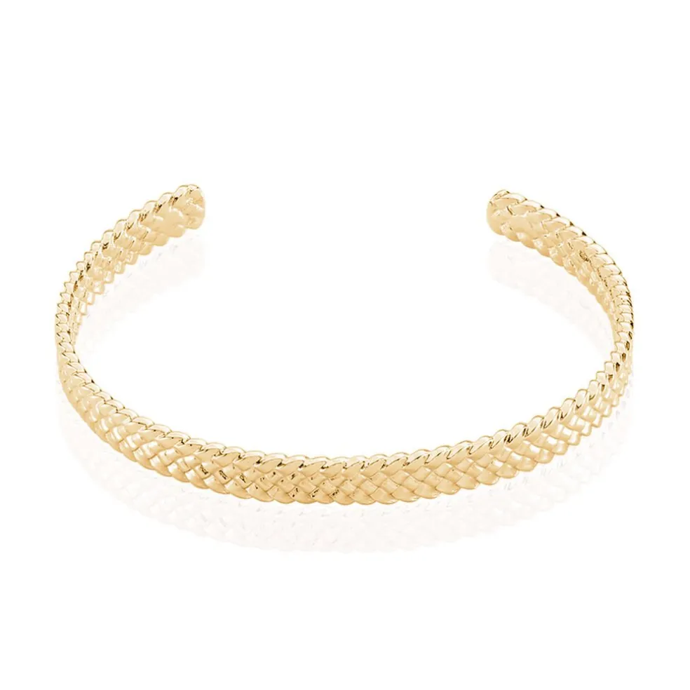 Bracelet Jonc Lilya Plaqué Or Jaune
