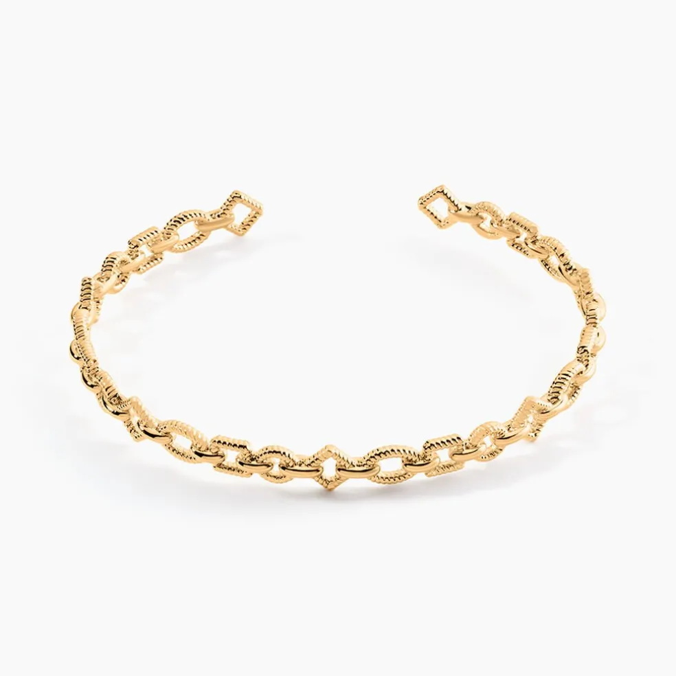 Bracelet Jonc Linka Plaqué Or Jaune