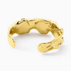 Bracelet Jonc Organic Acier Jaune