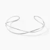 Bracelet Jonc Paros Argent Blanc