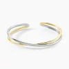 Bracelet Jonc Perfect Match Argent Bicolore