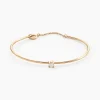 Bracelet Jonc Plaqué Or Jaune Nilay Oxyde De Zirconium