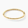 Bracelet Jonc Shiny Diamante Or Jaune