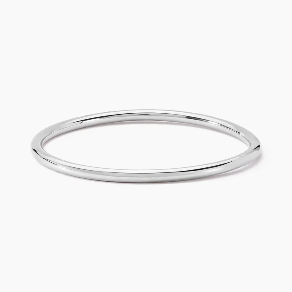 Bracelet Jonc Tabata Argent Blanc