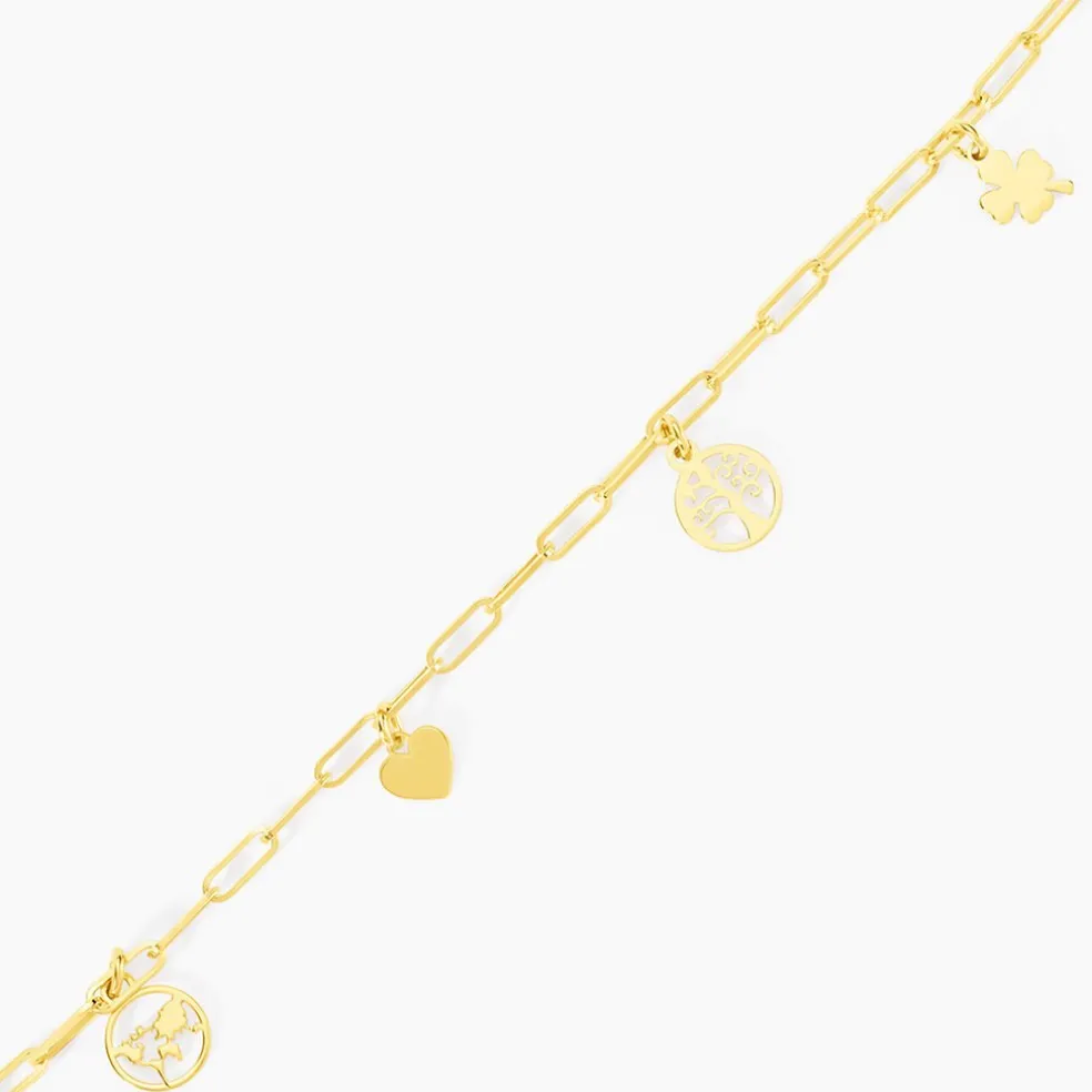 Bracelet Jonc Taola Argent Doré