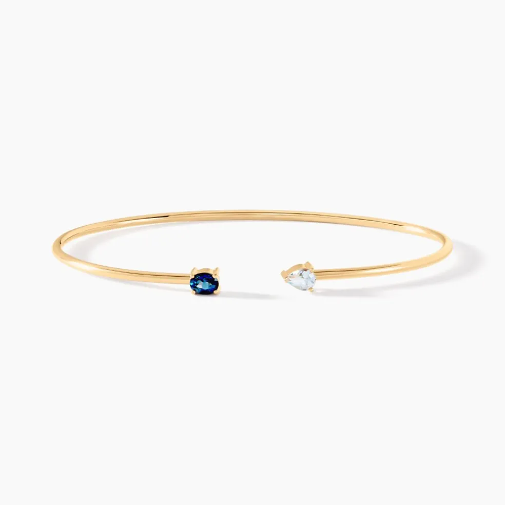 Bracelet Jonc Universe Or Jaune Topaze