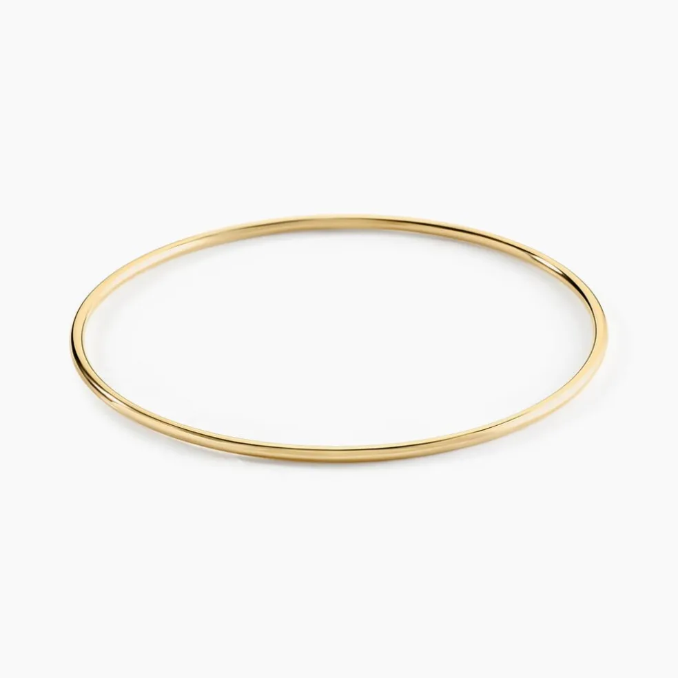 Bracelet Jonc Xylina Fil Rond Lisse Or Jaune