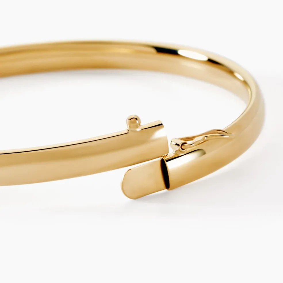 Bracelet Jonc Yuriy Fil Flexible Or Jaune