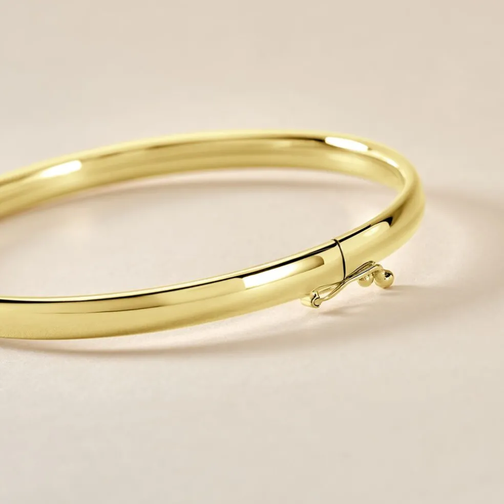 Bracelet Jonc Yuriy Fil Flexible Or Jaune
