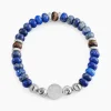 Bracelet Jourdan 1921 Acier Blanc 艙il De Tigre