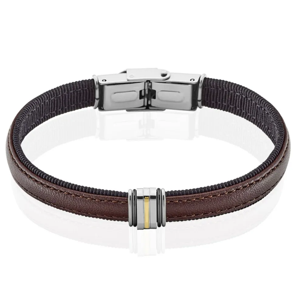 Bracelet Jourdan Acier Et Or