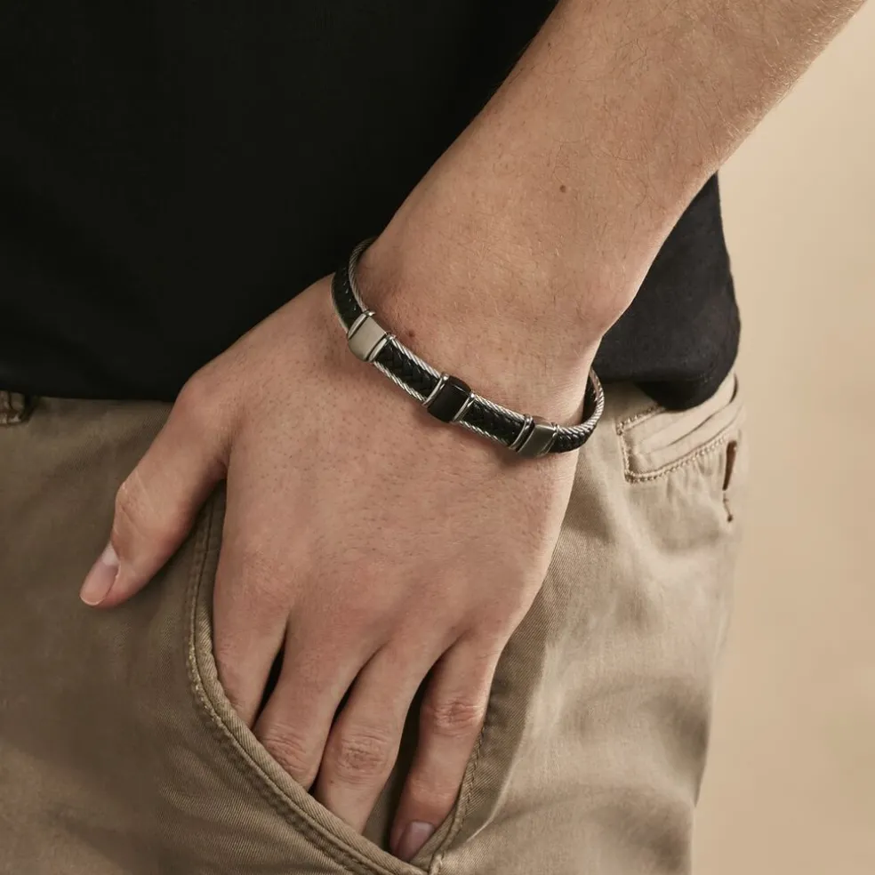 Bracelet Jourdan Cook Acier Bicolore