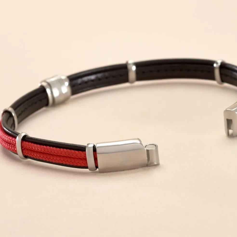 Bracelet Jourdan Cuir Noir