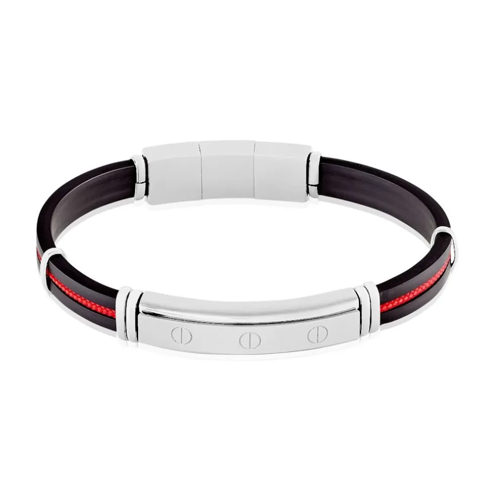 Bracelet Jourdan Magnus Caoutchouc Bleu