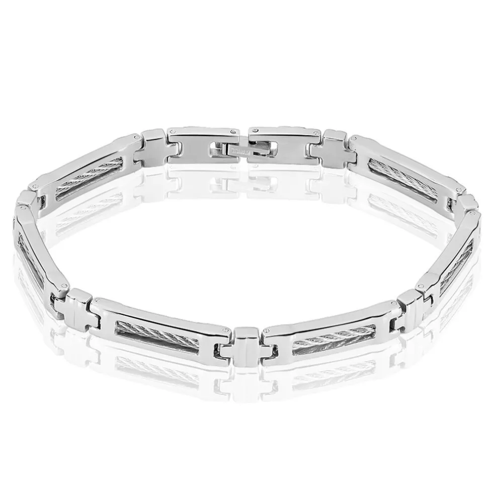 Bracelet Julien Acier Blanc