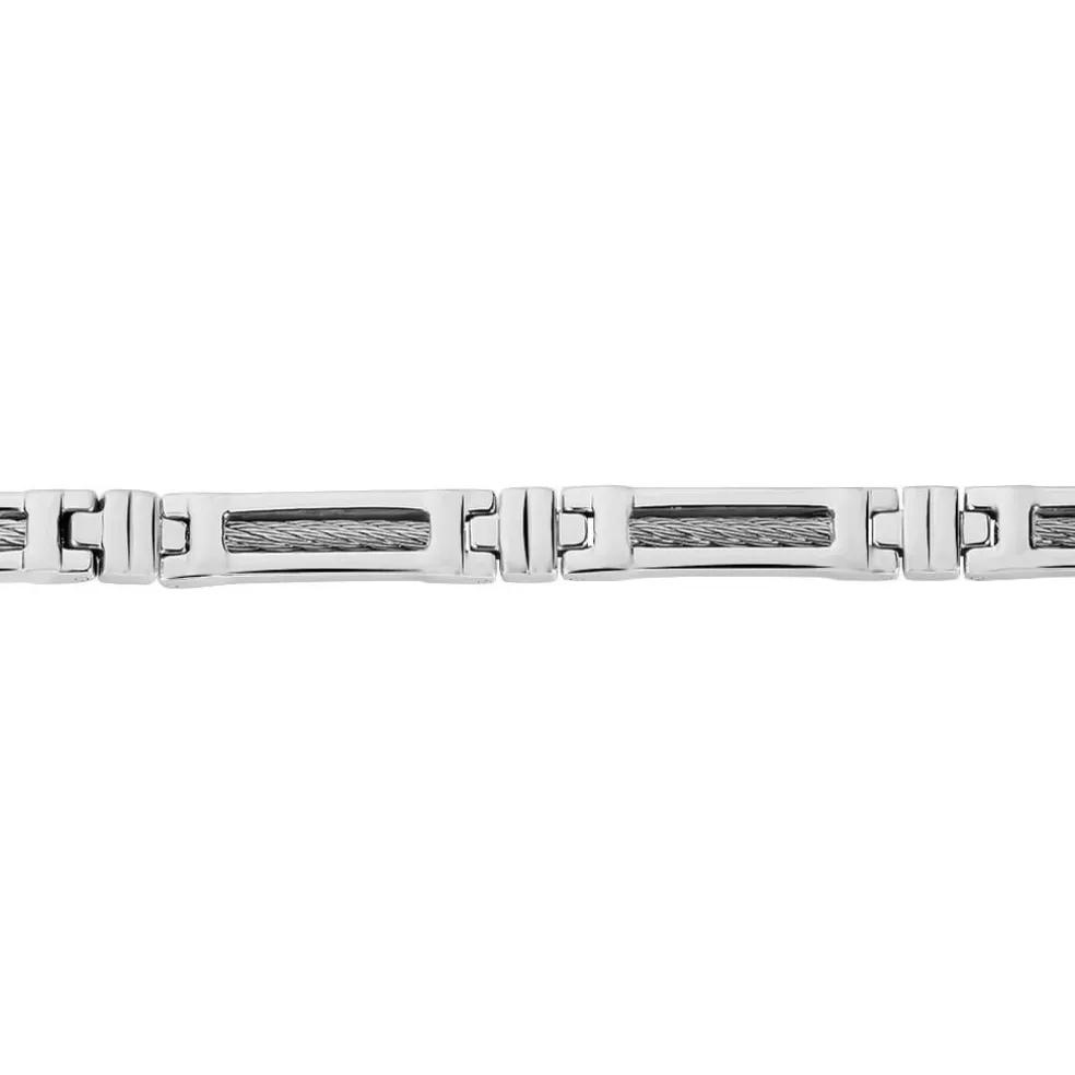 Bracelet Julien Acier Blanc