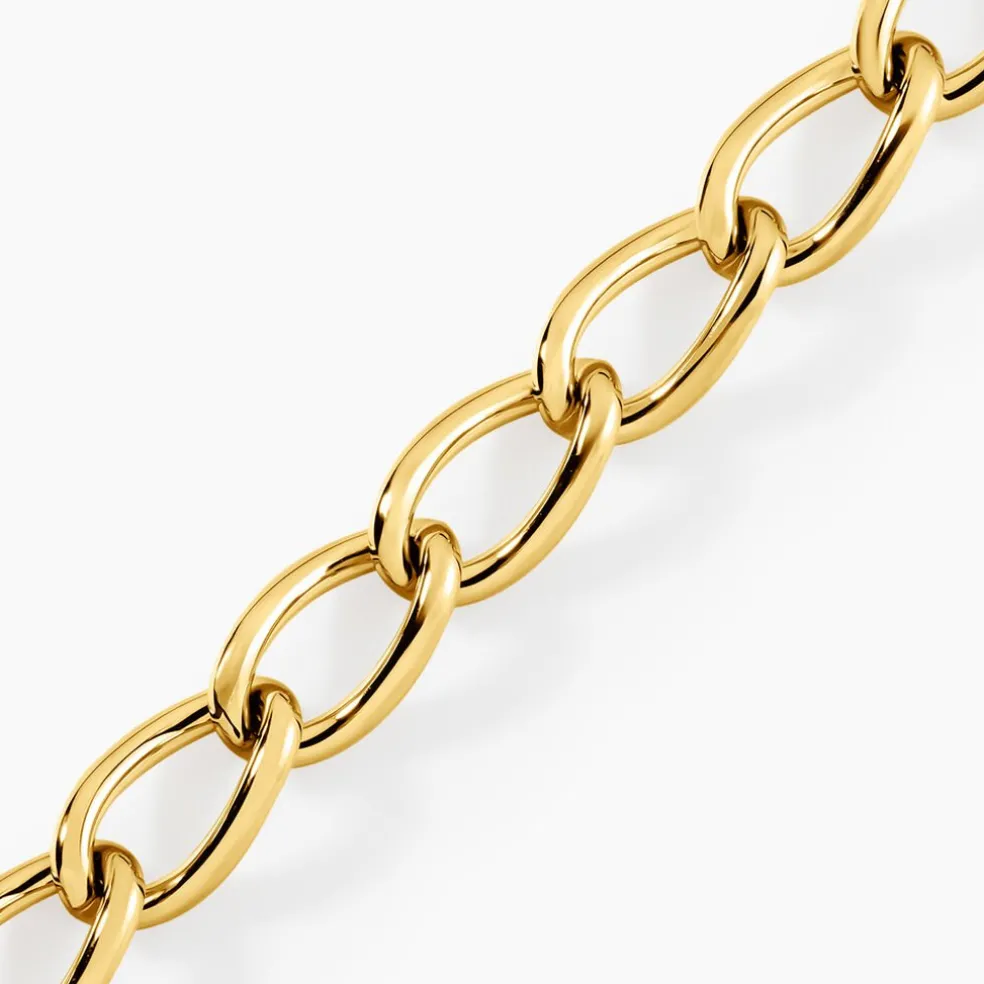 Bracelet Justinien Acier Doré